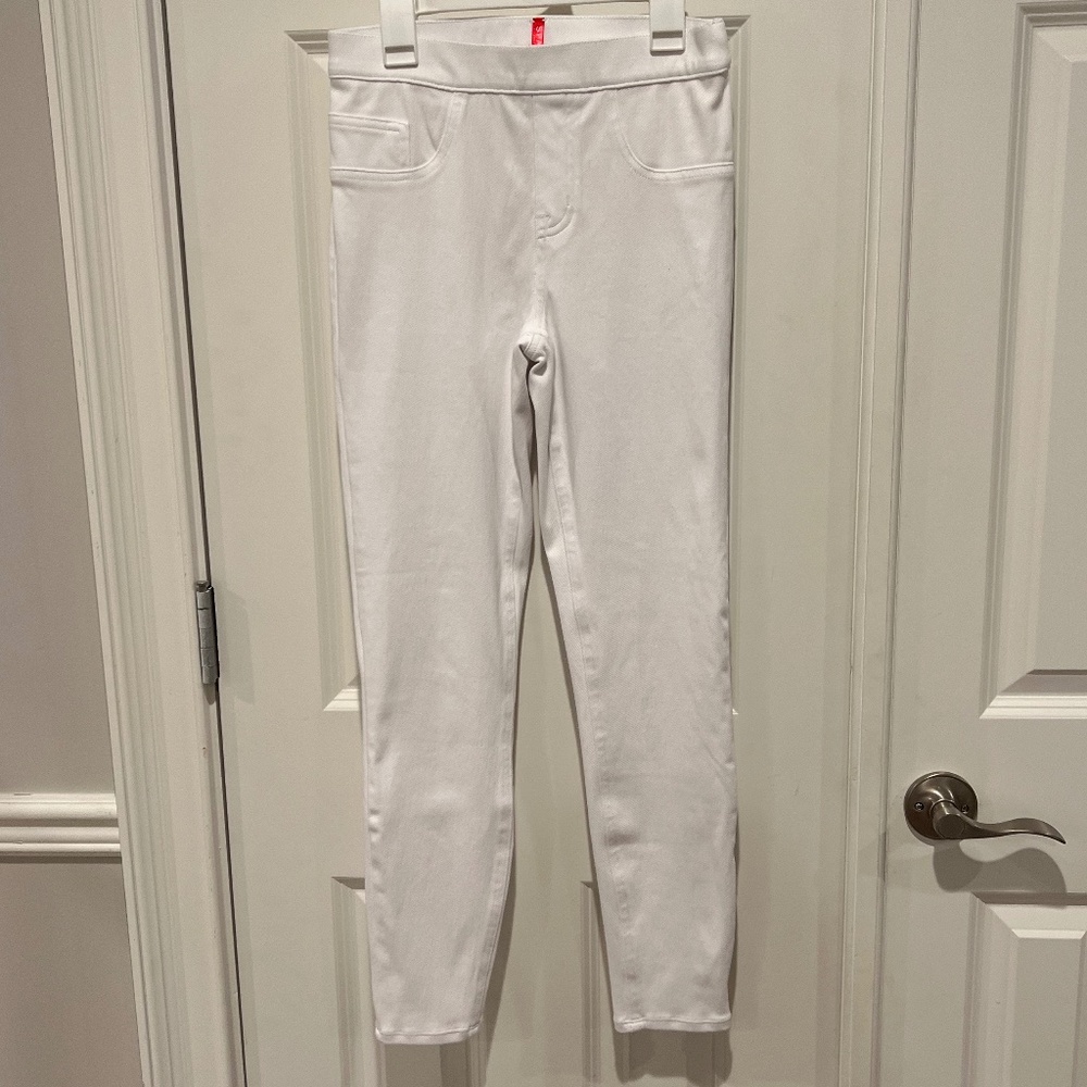 Spanx Women's White Jean-ish Ankle Leggings Jeggings Sz S/P